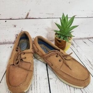 Men boat shoes loafers brown